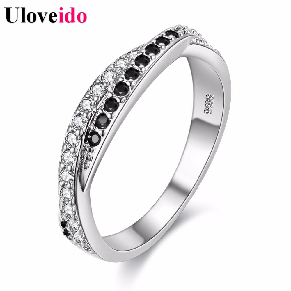 Wedding Rings for Crystal Lover Women Platinum Plated Crystal Ring