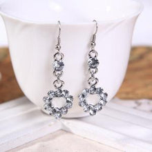 Wedding Party Crystal Rhinestone Earrings Necklace for Women