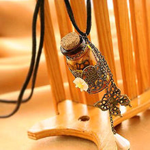 Carved Long Leather Cord Necklaces & Pendants Retro Cork Wishing Bottle Sweater Chain
