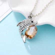 Beautiful Dolphin Rhinestone Crystal Pendants For Women